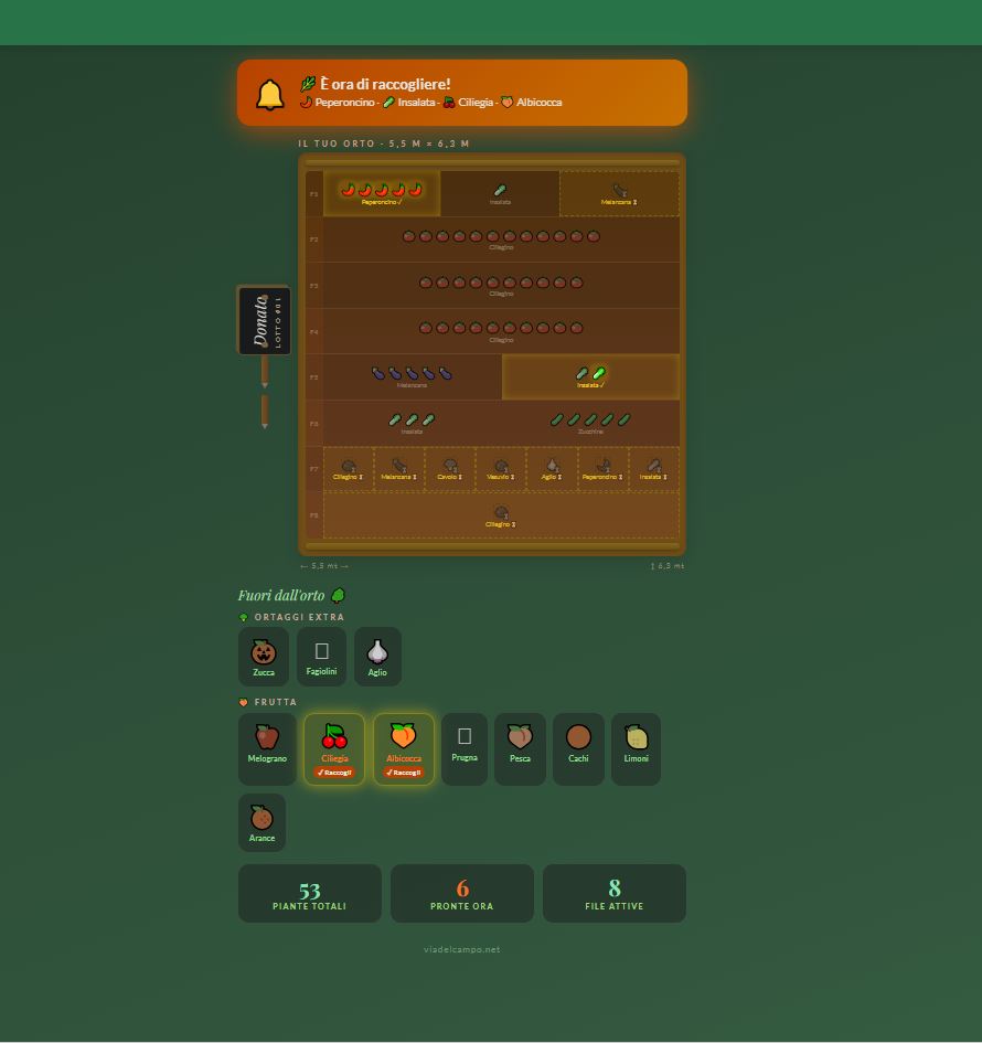 App Via del Campo - Il tuo orto